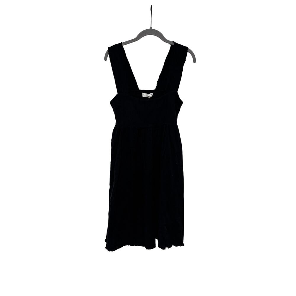 Natural Life Women's Black Cotton Gauze Midi Dress Boho XS NWT - Picture 2 of 9